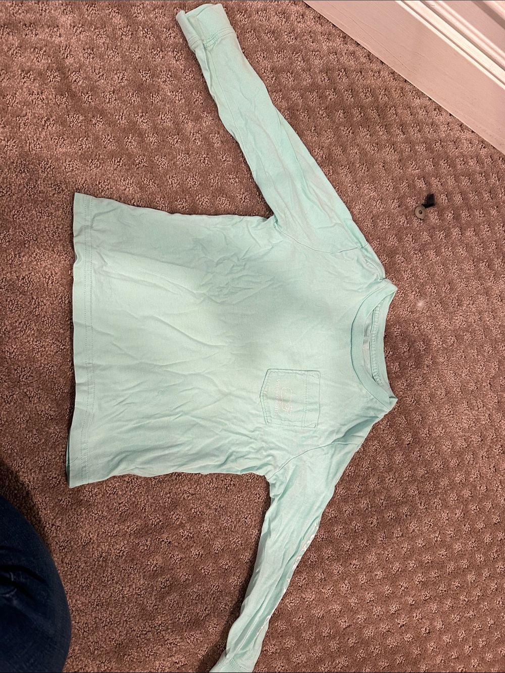 Vineyard Vines Kids Long Sleeve Tee Mint Green